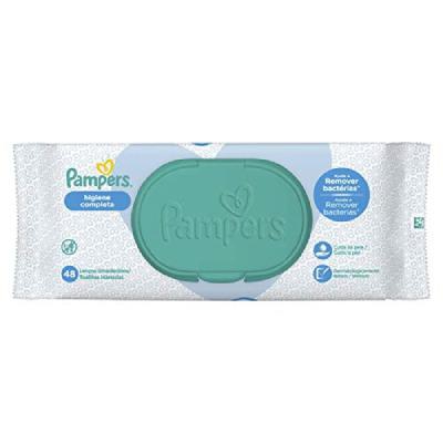 Lenço Umedecido Pampers Higiene Completa 48 Unidades